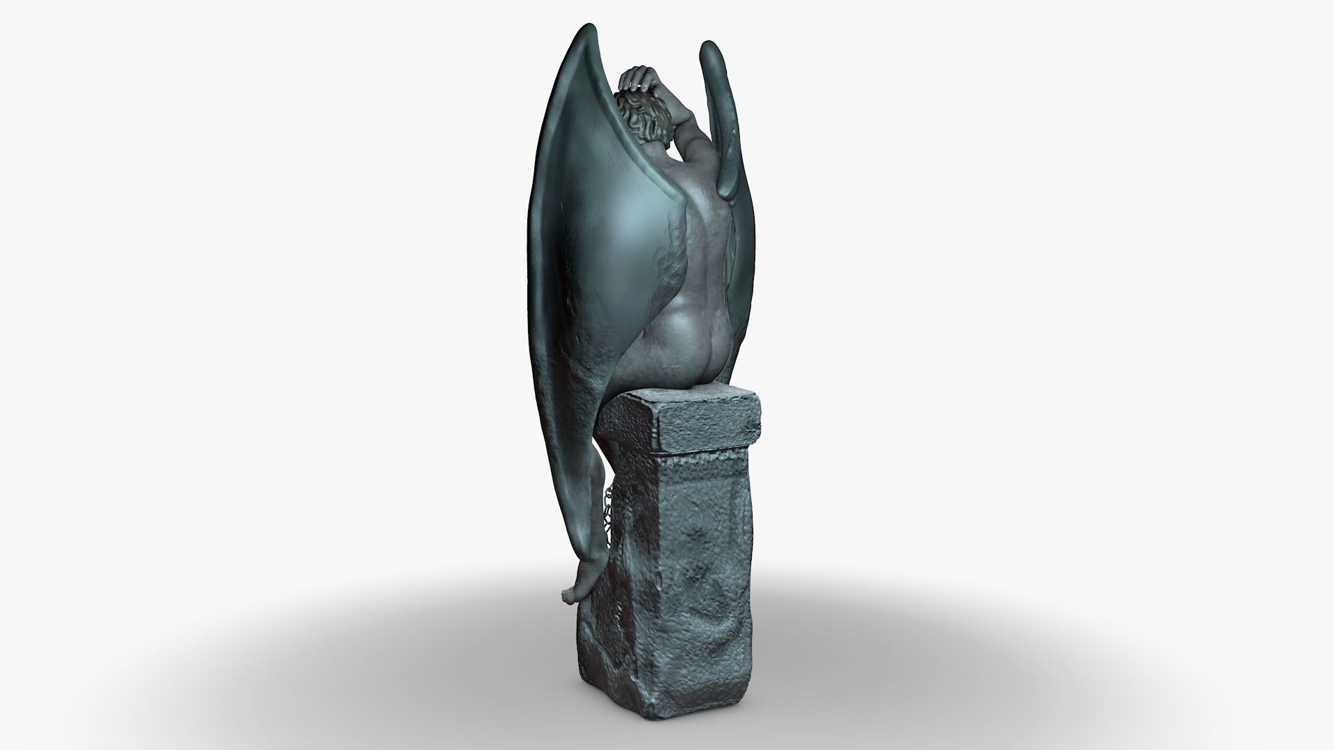 Lucifer Statue 3D model_2