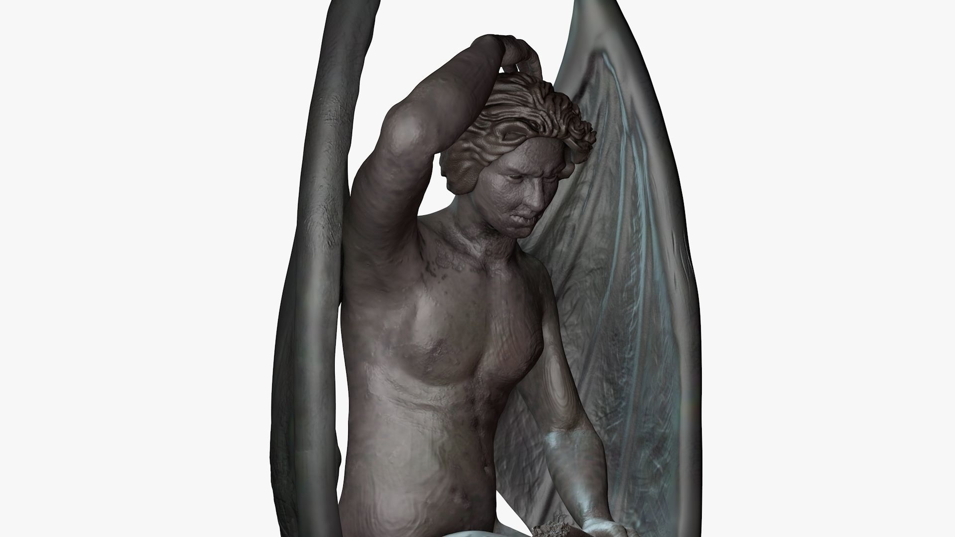 Lucifer Statue 3D model_3