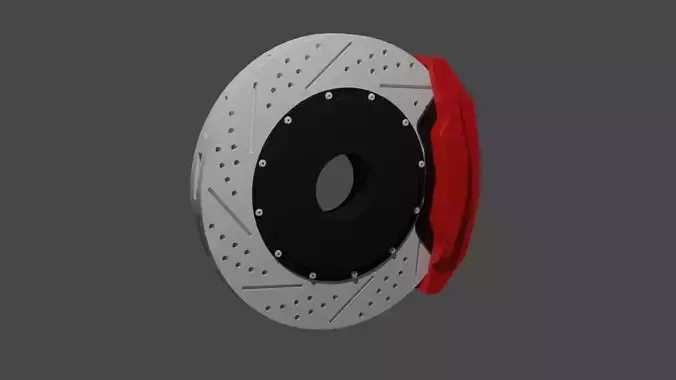 Car brake ventilated