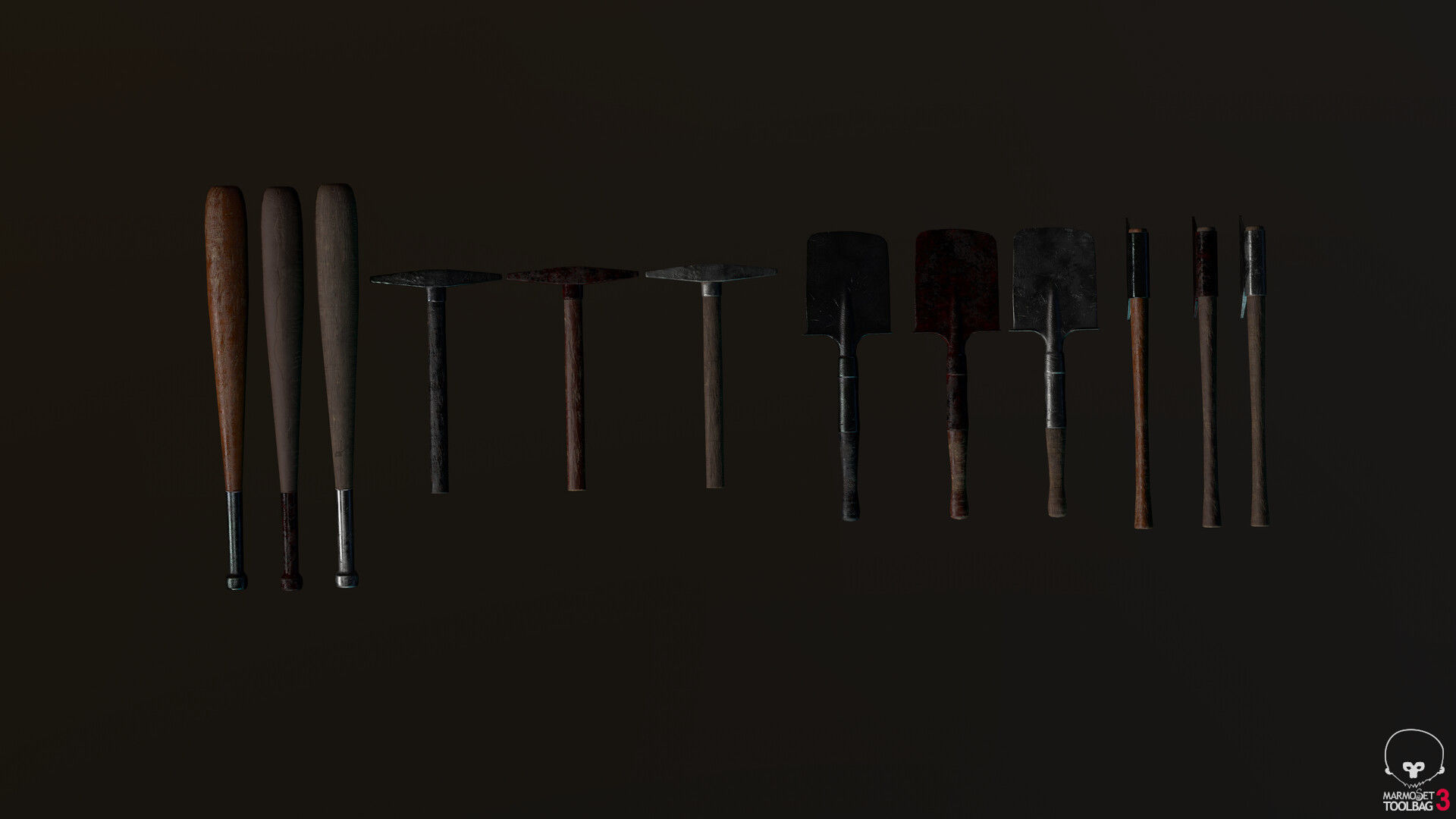 Survivor Girl 1 Low-poly 3D model_18