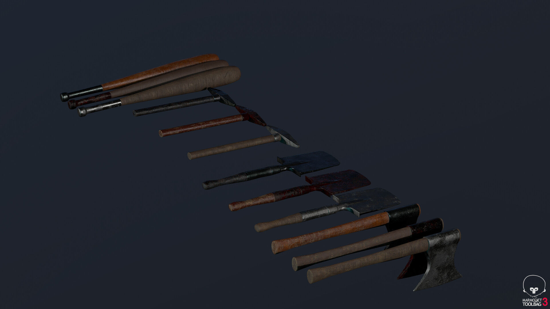 Survivor Girl 1 Low-poly 3D model_19