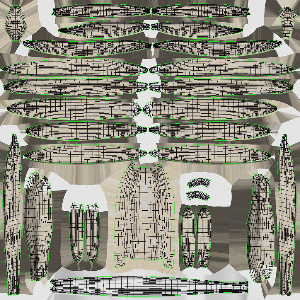 Complete Male Anatomy Low-poly 3D model_139