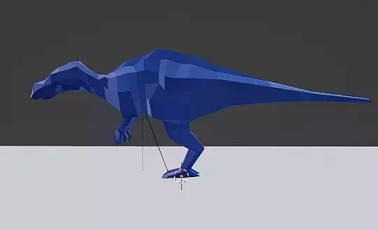low poly Dinosaur 3D print model