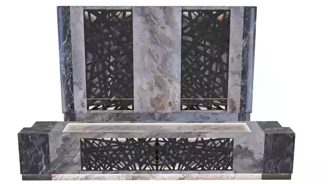 Modern Reception Desk 01