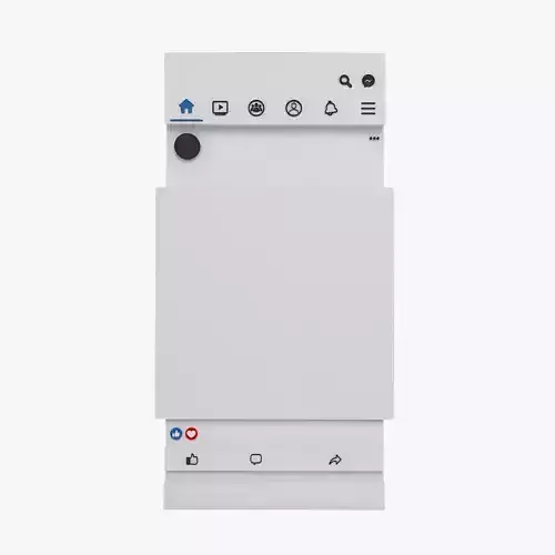Facebook phone 3D model