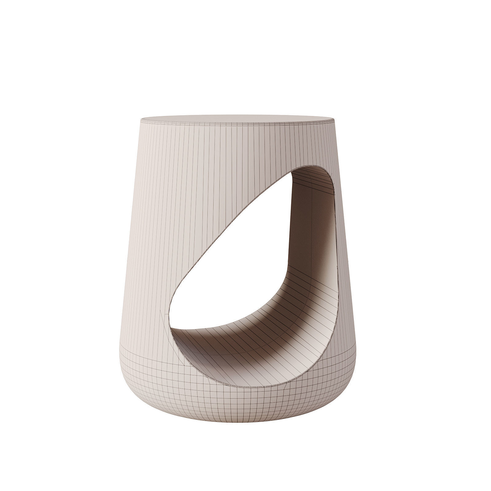 Chinese Stool 190 3D model_3