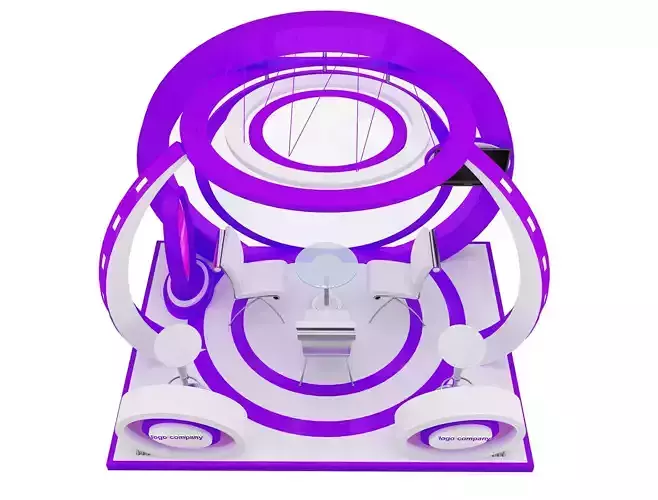 Booth Exhibition Stand a39b 3D model