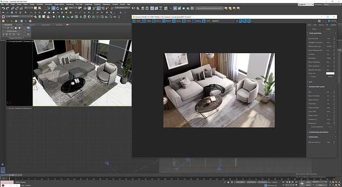 interior scene livingroom 01 3D model 7