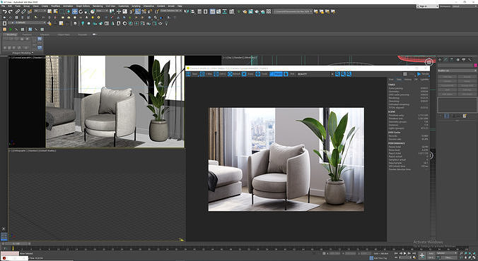 interior scene livingroom 01 3D model 6