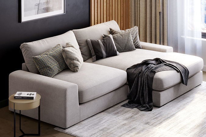 interior scene livingroom 01 3D model 3