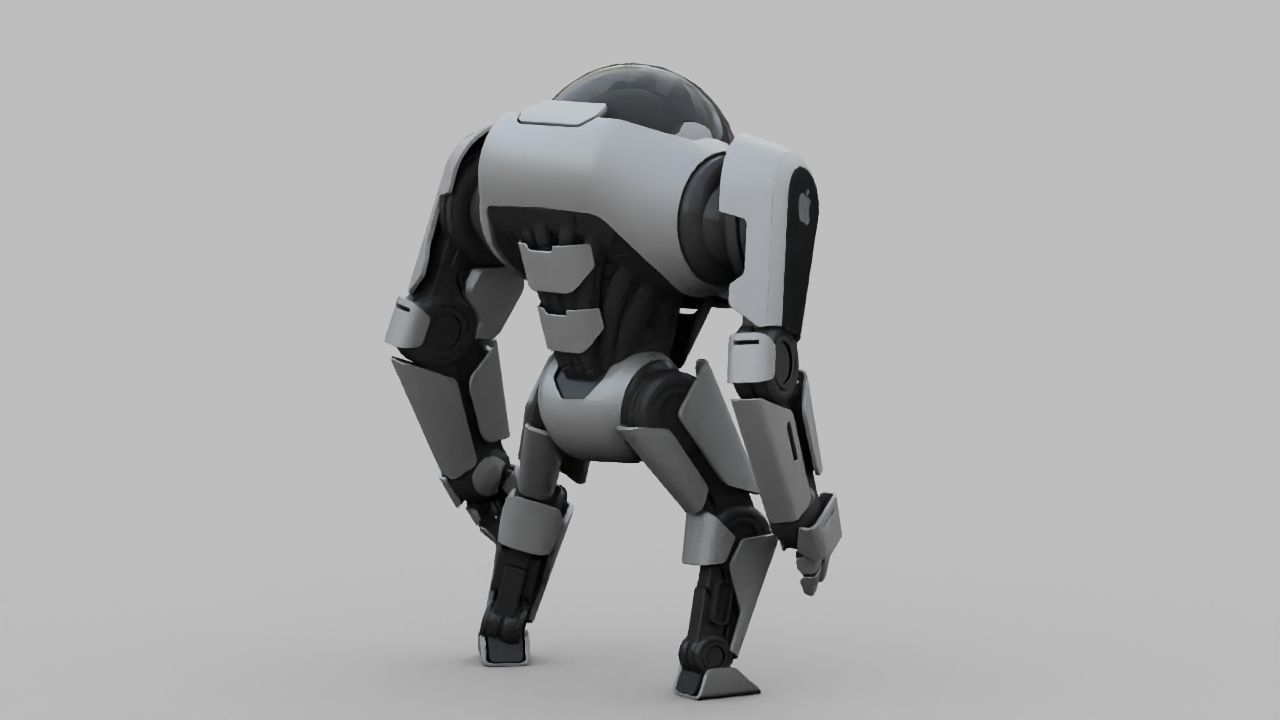 APPLE ANDROID rigged character 3D model_5