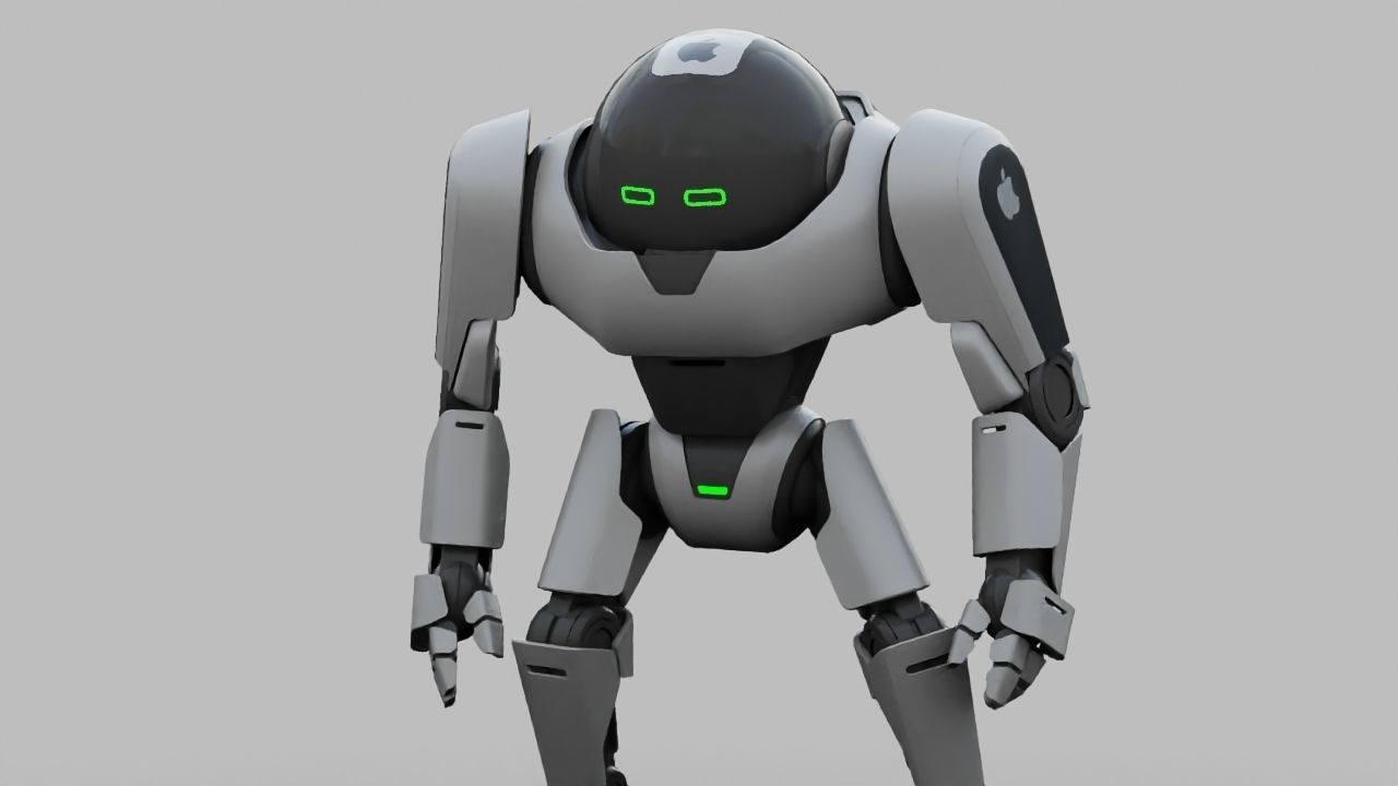 APPLE ANDROID rigged character 3D model_11