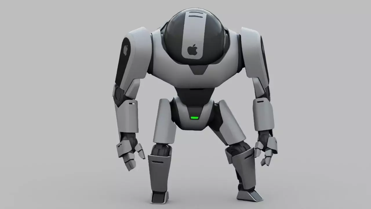 APPLE ANDROID rigged character 3D model_0