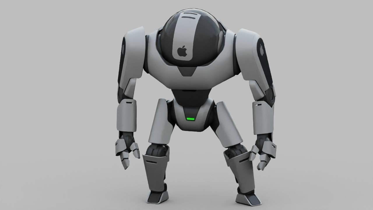 APPLE ANDROID rigged character 3D model_1