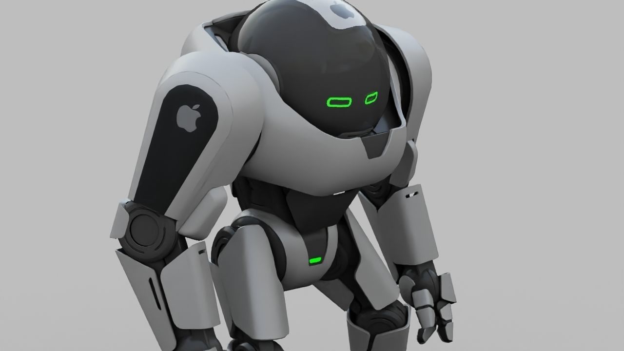 APPLE ANDROID rigged character 3D model_14