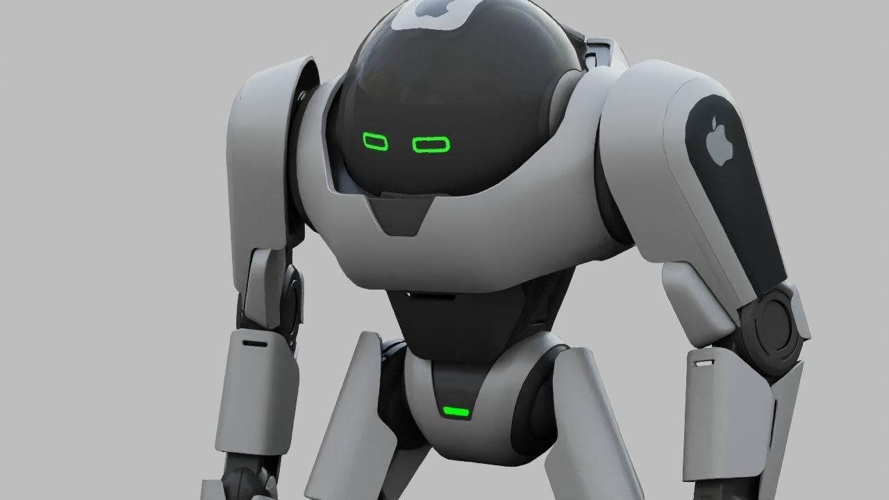 APPLE ANDROID rigged character 3D model_22