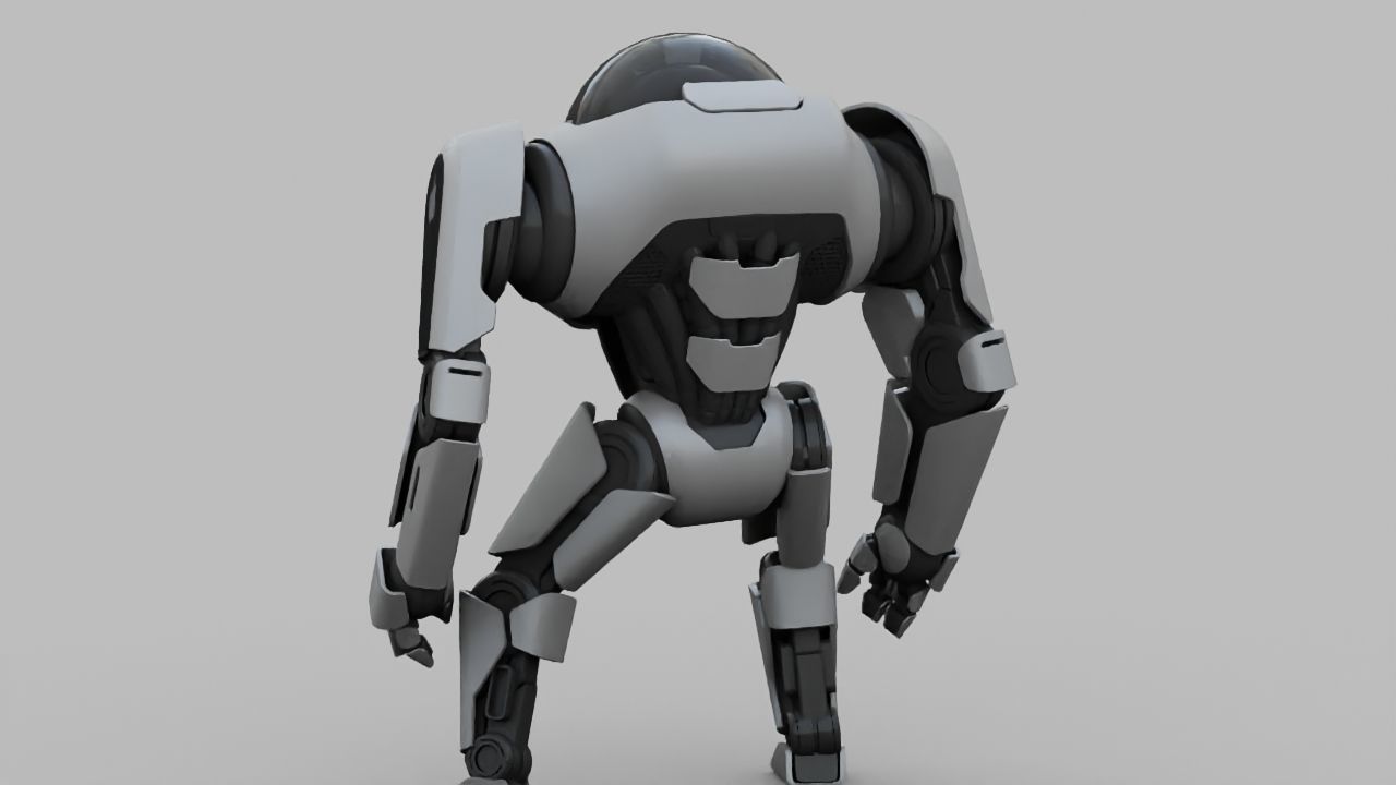 APPLE ANDROID rigged character 3D model_7