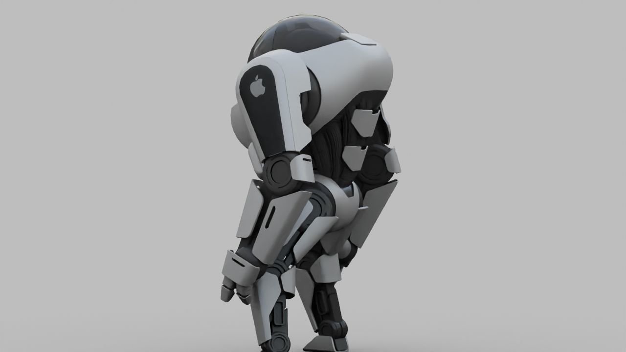 APPLE ANDROID rigged character 3D model_8