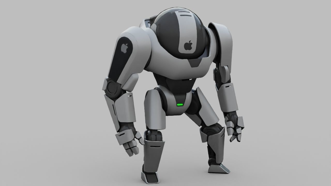 APPLE ANDROID rigged character 3D model_2