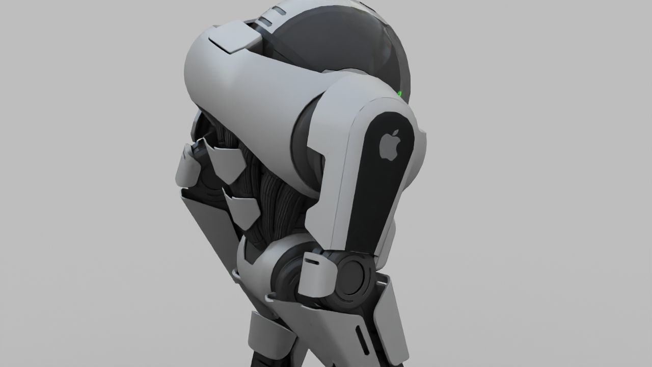 APPLE ANDROID rigged character 3D model_15
