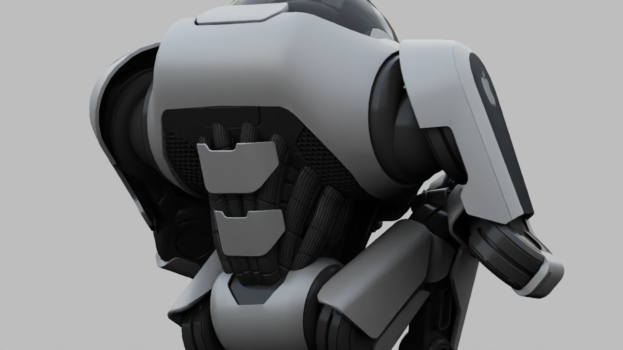 APPLE ANDROID rigged character 3D model_27