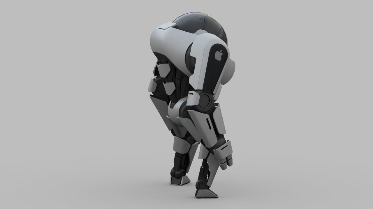 APPLE ANDROID rigged character 3D model_4