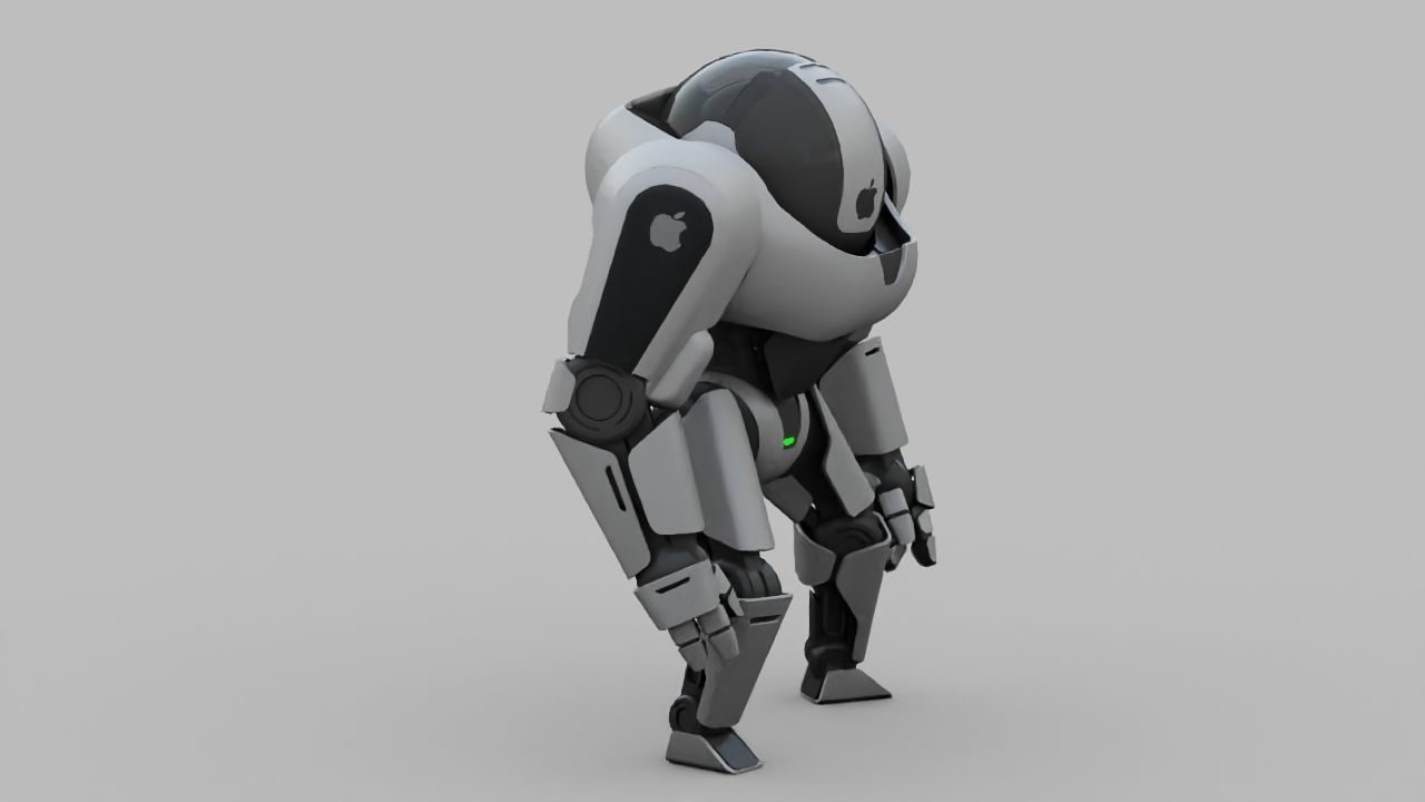APPLE ANDROID rigged character 3D model_3