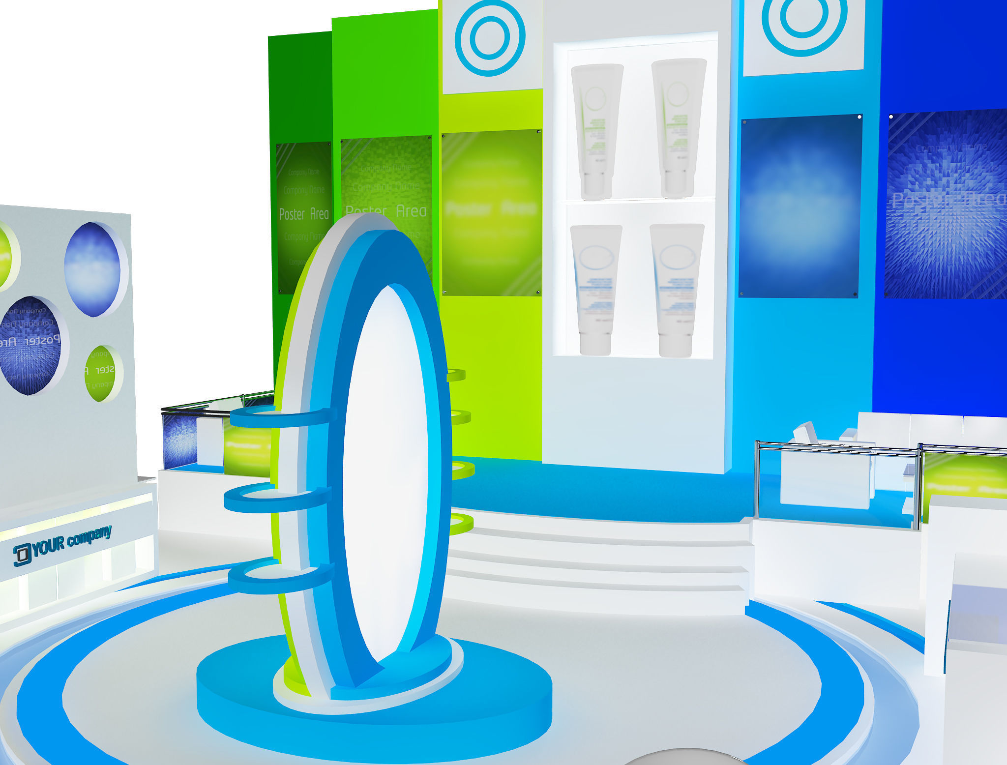  Booth Exhibition Stand a37 3D model_16