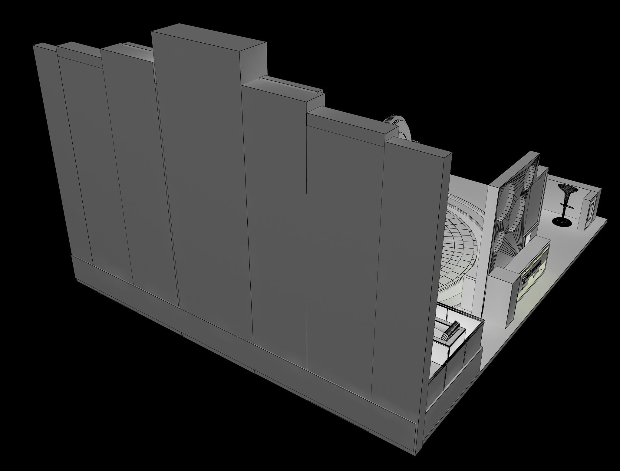  Booth Exhibition Stand a37 3D model_15