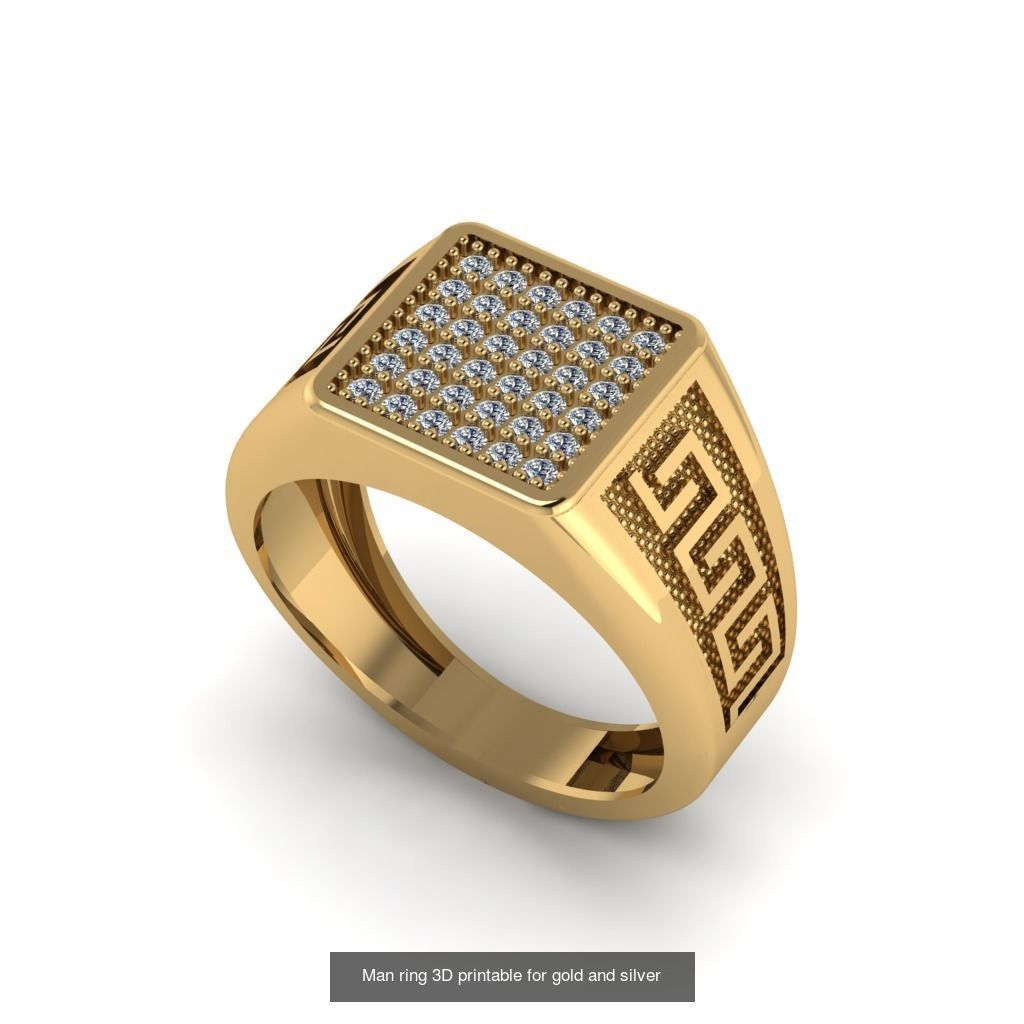 Man 3d Ring Jewellery Models collection 30 pieces _30