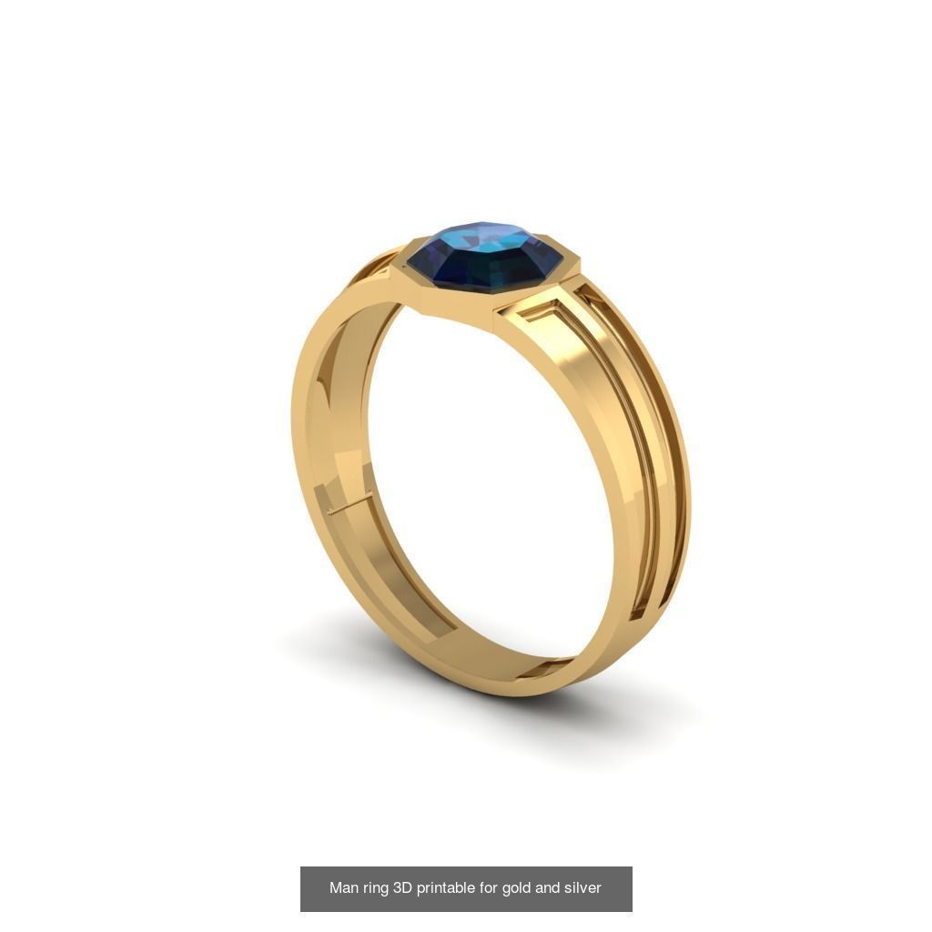 Man 3d Ring Jewellery Models collection 30 pieces _8