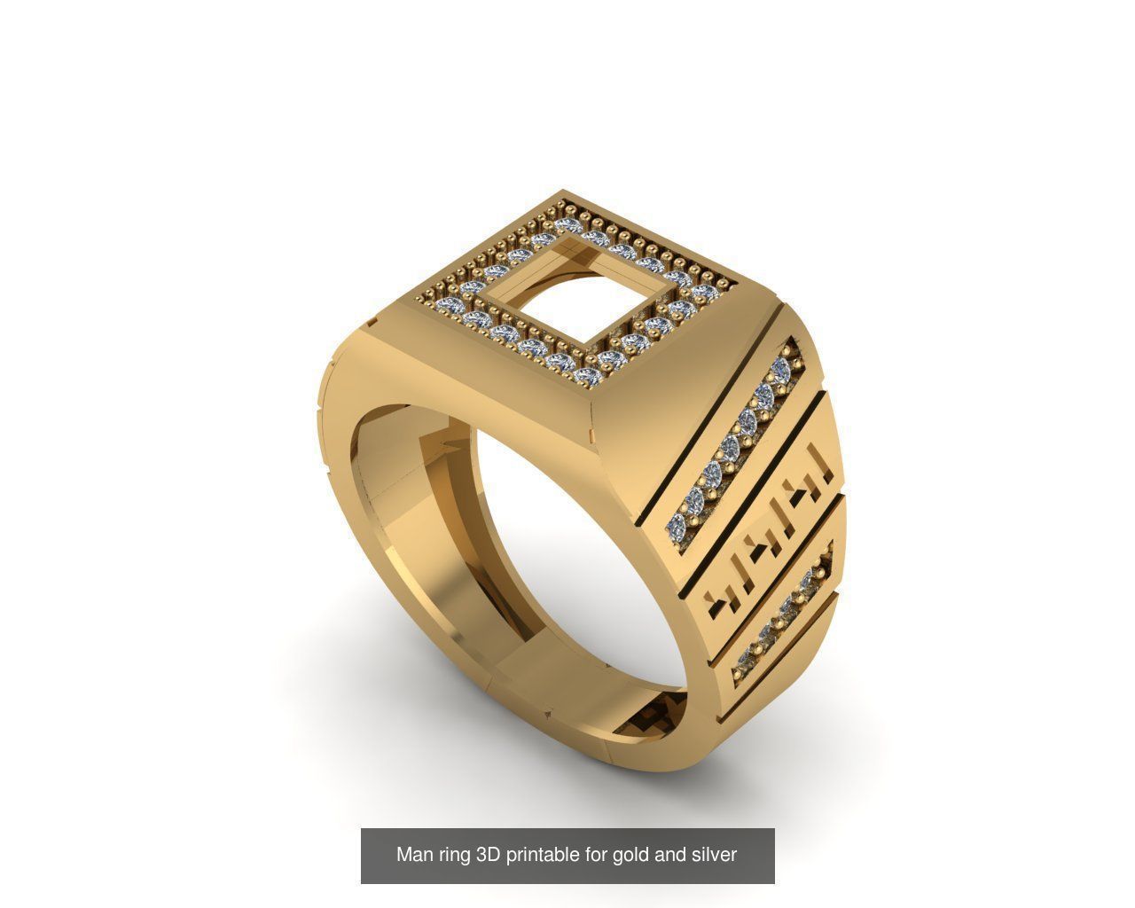 Man 3d Ring Jewellery Models collection 30 pieces _23
