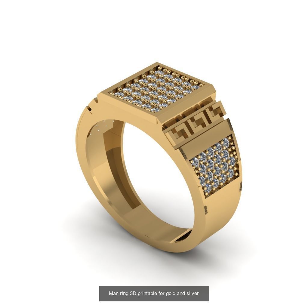Man 3d Ring Jewellery Models collection 30 pieces _29
