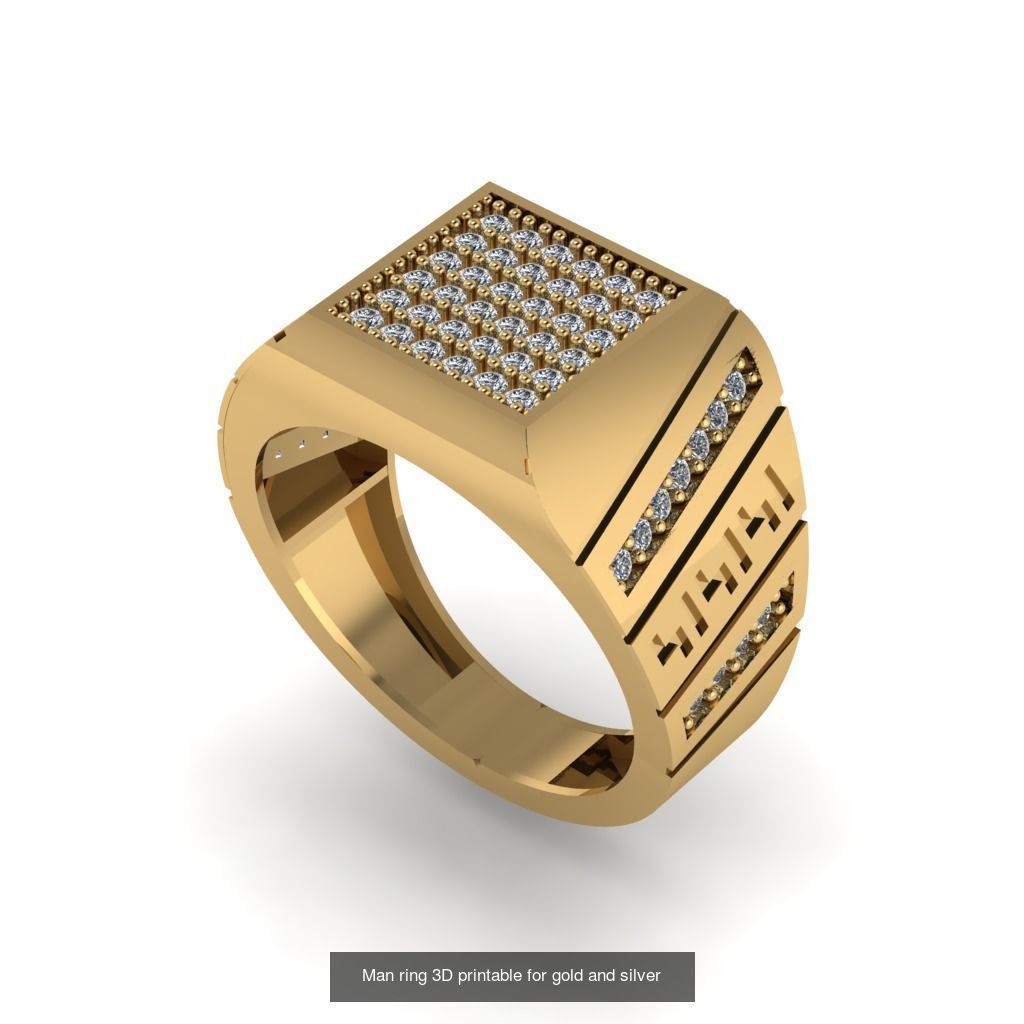 Man 3d Ring Jewellery Models collection 30 pieces _28