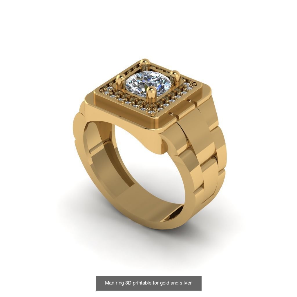 Man 3d Ring Jewellery Models collection 30 pieces _7