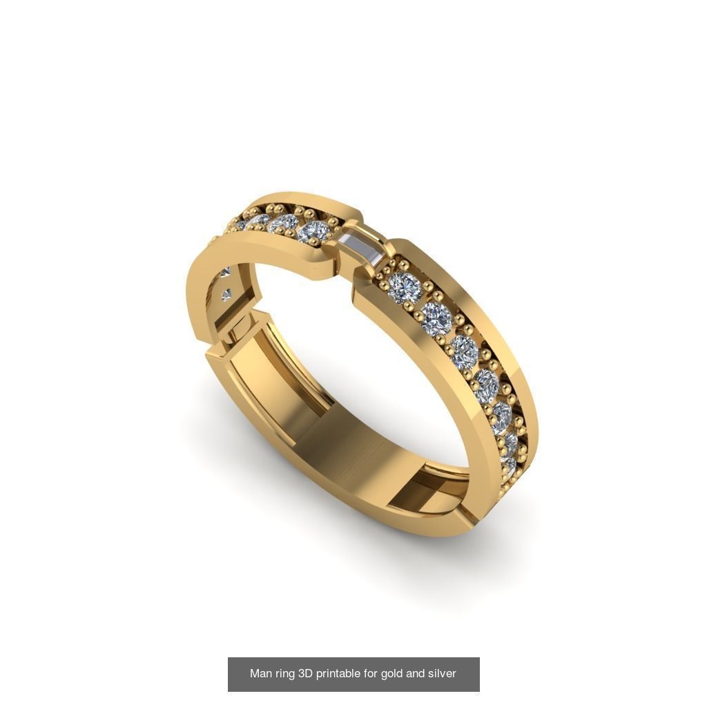 Man 3d Ring Jewellery Models collection 30 pieces _5