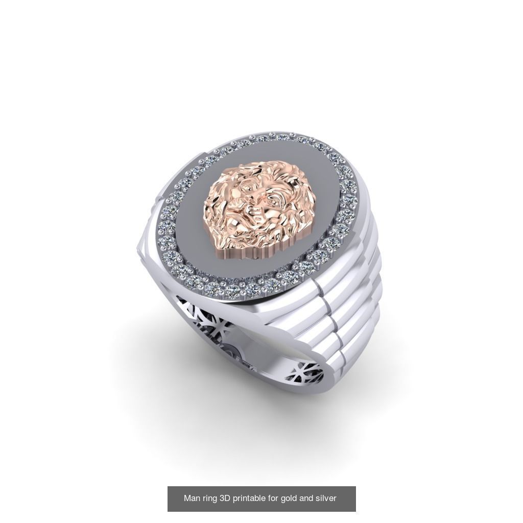 Man 3d Ring Jewellery Models collection 30 pieces _6