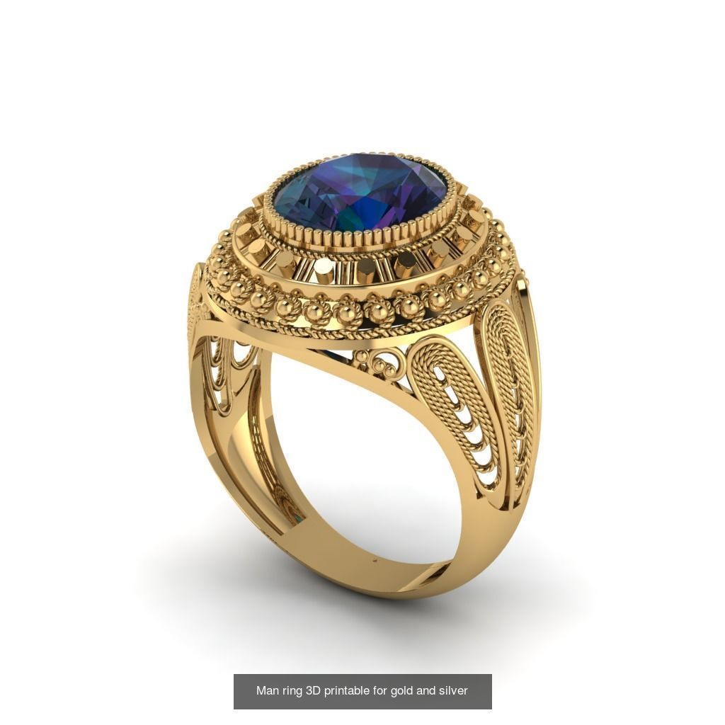 Man 3d Ring Jewellery Models collection 30 pieces _24