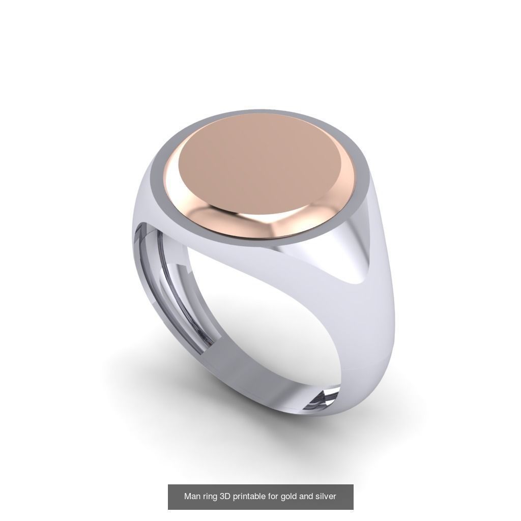 Man 3d Ring Jewellery Models collection 30 pieces _18
