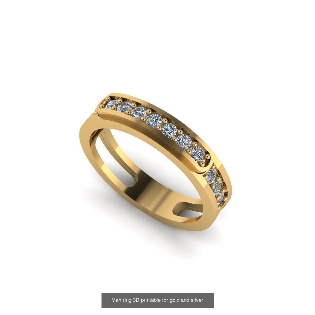 Man 3d Ring Jewellery Models collection 30 pieces _14