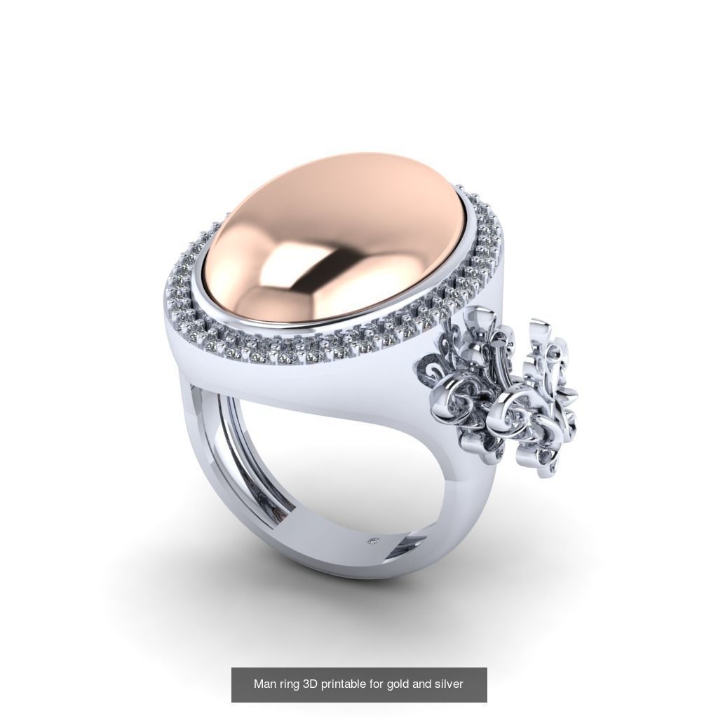 Man 3d Ring Jewellery Models collection 30 pieces _26