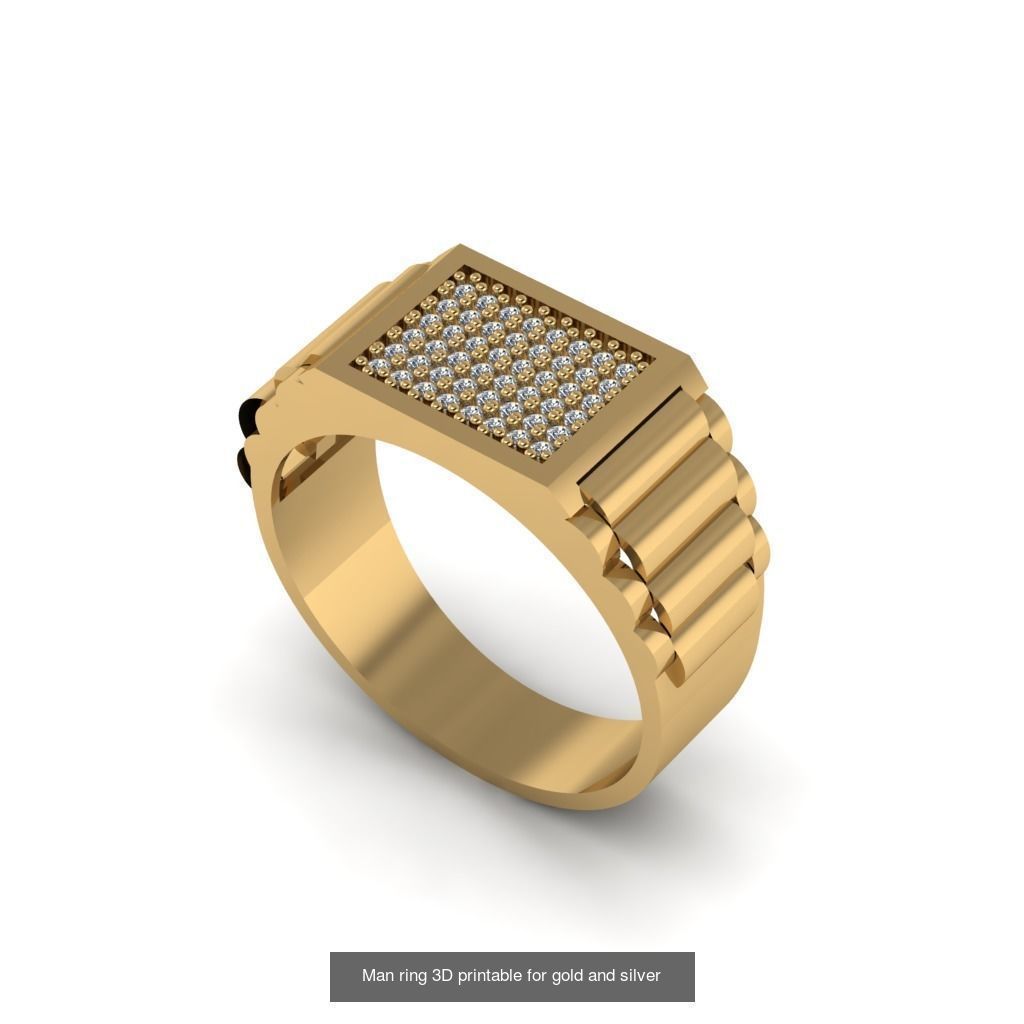 Man 3d Ring Jewellery Models collection 30 pieces _9