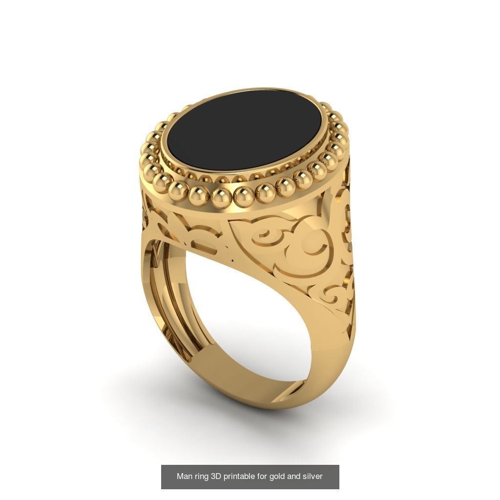 Man 3d Ring Jewellery Models collection 30 pieces _20