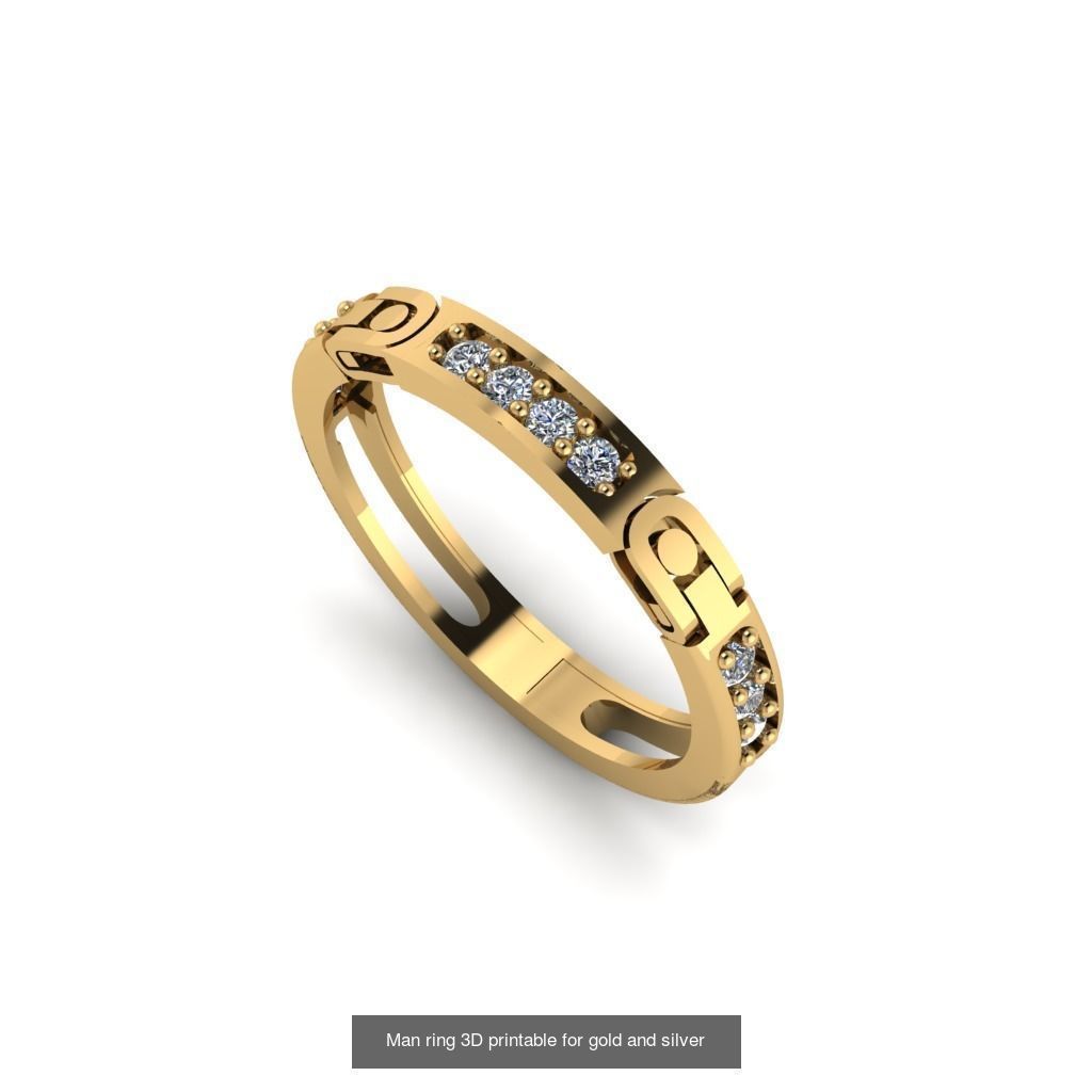 Man 3d Ring Jewellery Models collection 30 pieces _15