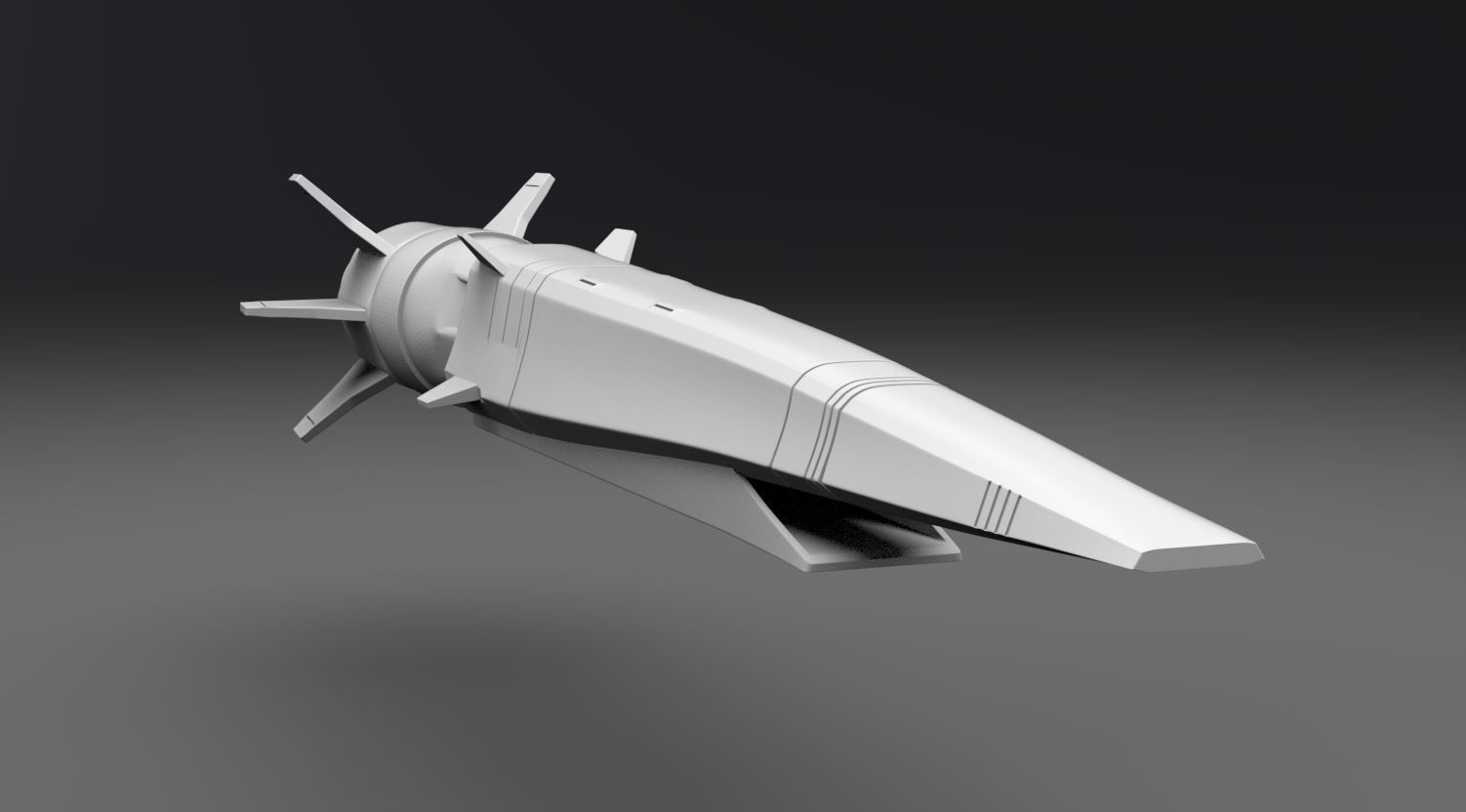 Zircon Hypersonic scale model 3D print model_4