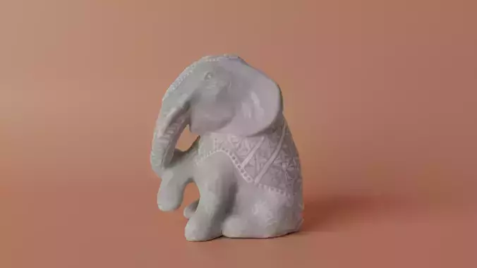 Elephant Decor Low-poly 3D model
