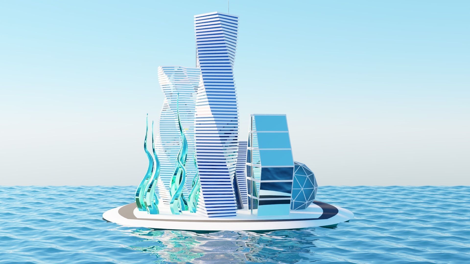 future city buildings 3D model_28