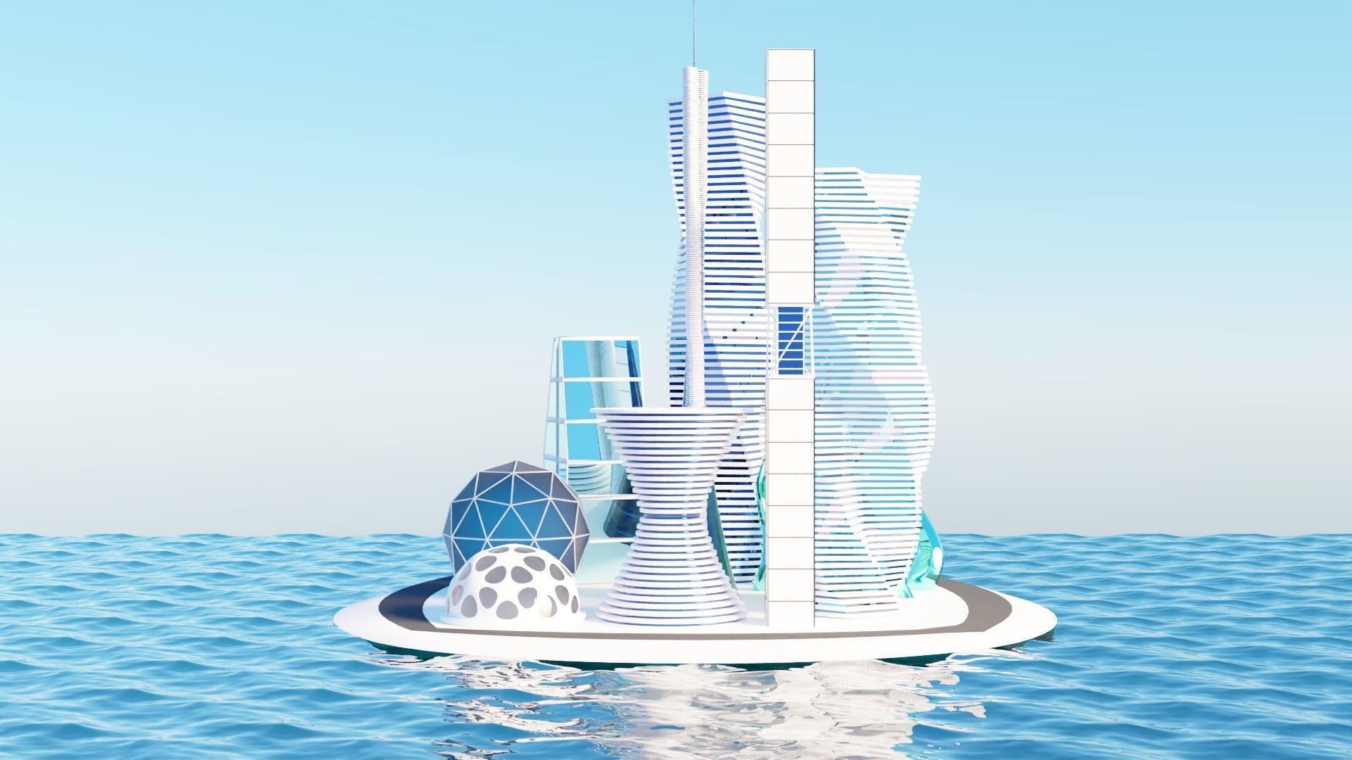 future city buildings 3D model_27