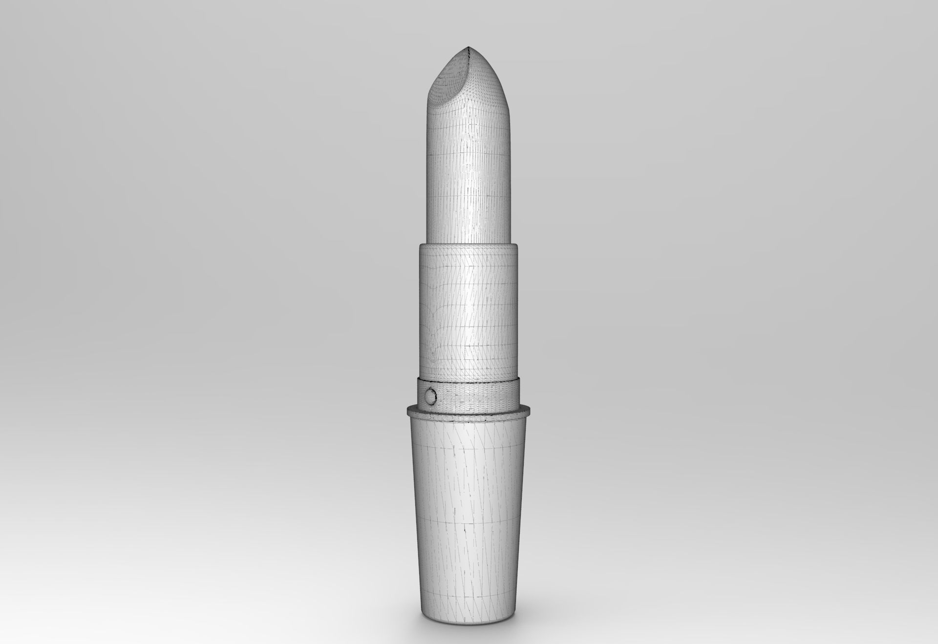 Mac Lipstick Low-poly 3D model_5