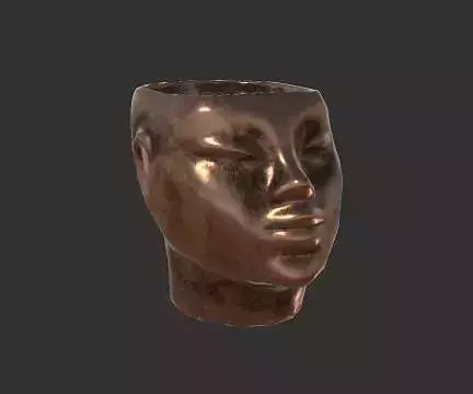 Brass head cup holder